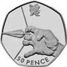 london 2012 archery coin