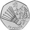 london 2012 badminton coin