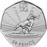 london 2012 wrestling coin