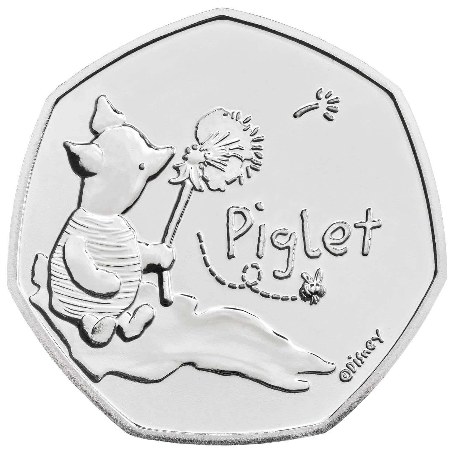 Piglet 50p coin