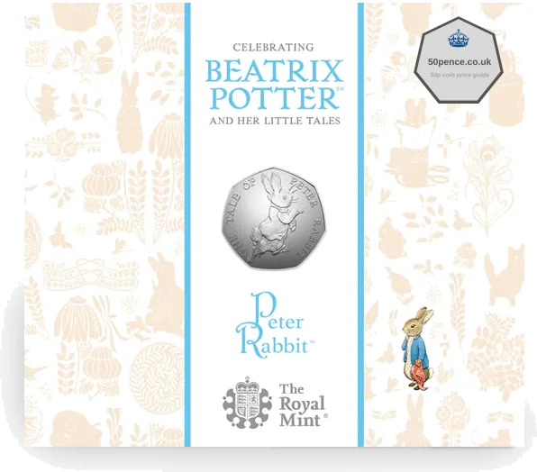 2017 Peter Rabbit 50p BU Coin Pack