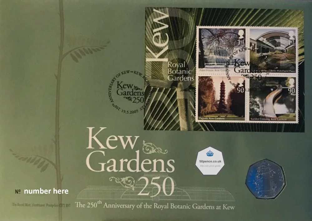 Kew Gardens Philatelic Numismatic Cover