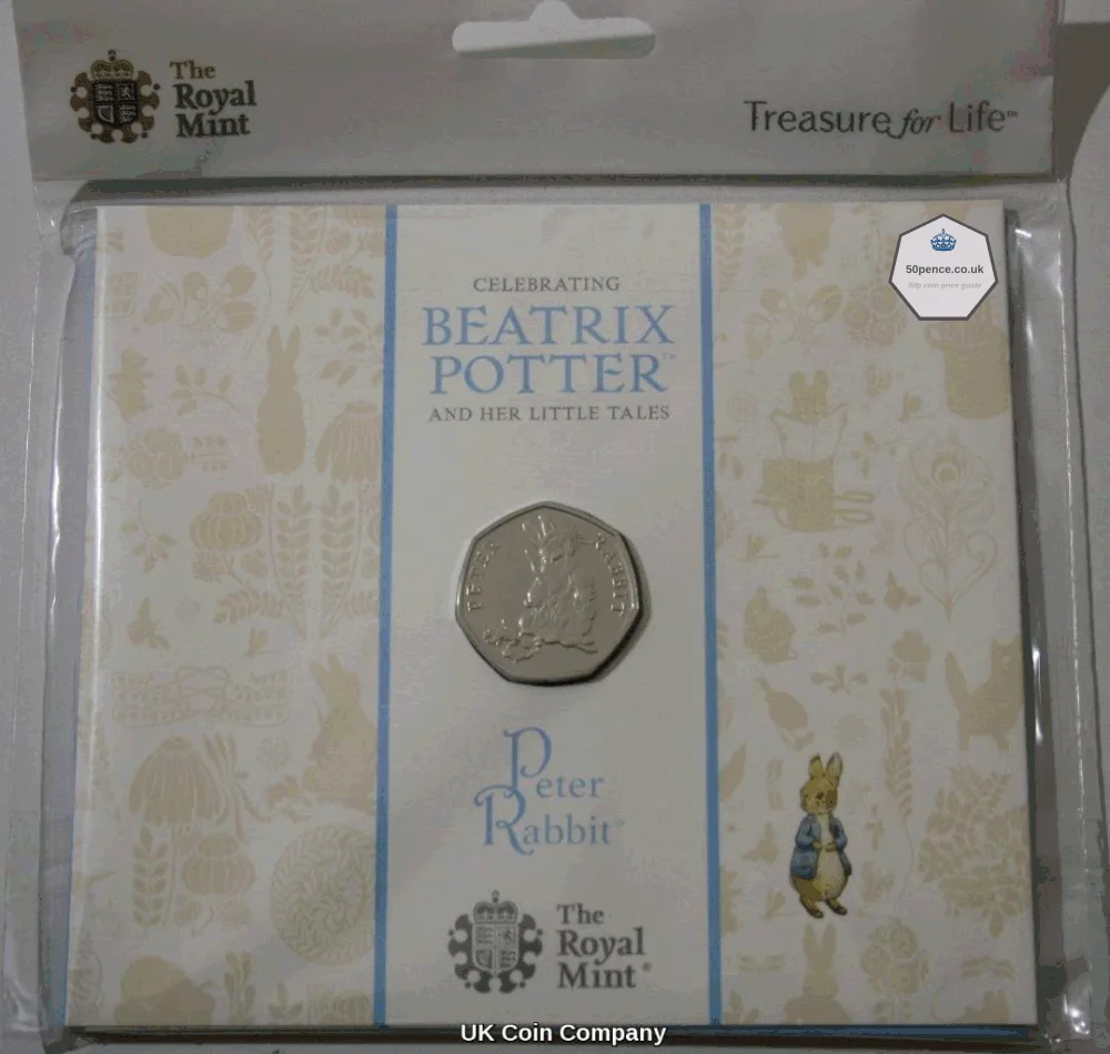 2018 Peter Rabbit 50p BU Coin Pack