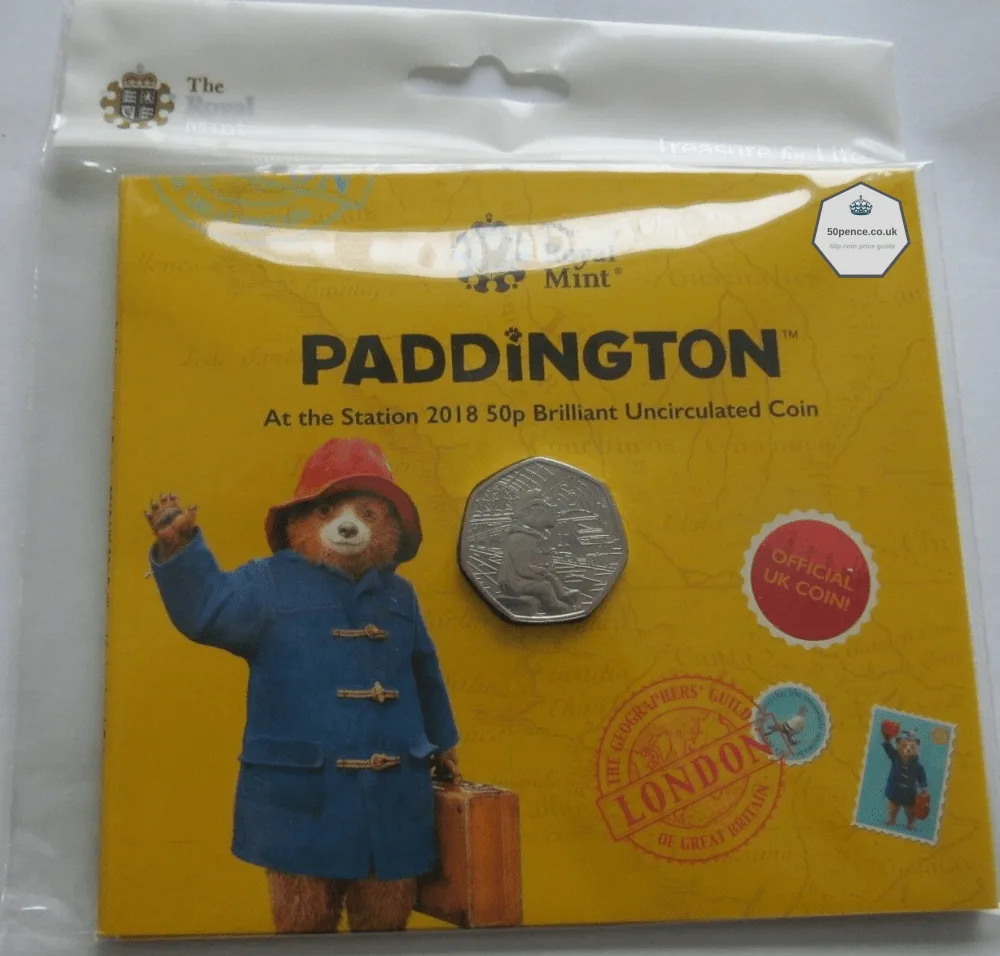 Paddington at the Station 50p BU Coin Pack