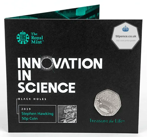 2019 stephen hawking 50p bu pack