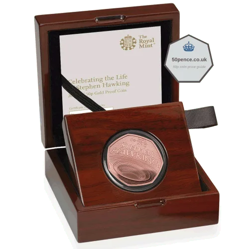 stephen hawking 50p gold proof