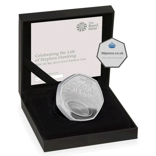 stephen hawking 50p silver proof piedfort