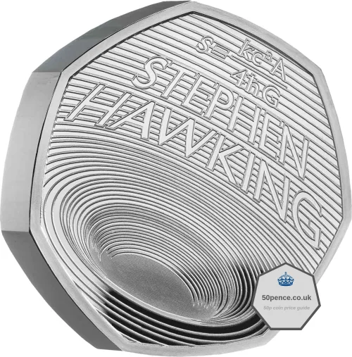 stephen hawking 50p silver proof piefort