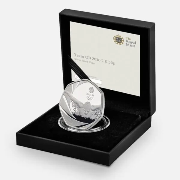 Team GB 2016 United Kingdom 50p Silver Proof Coin