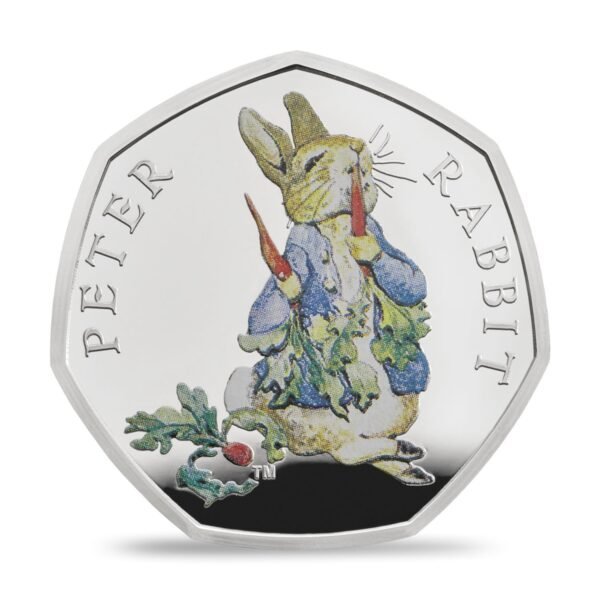 2018 Peter Rabbit 50p silver coin