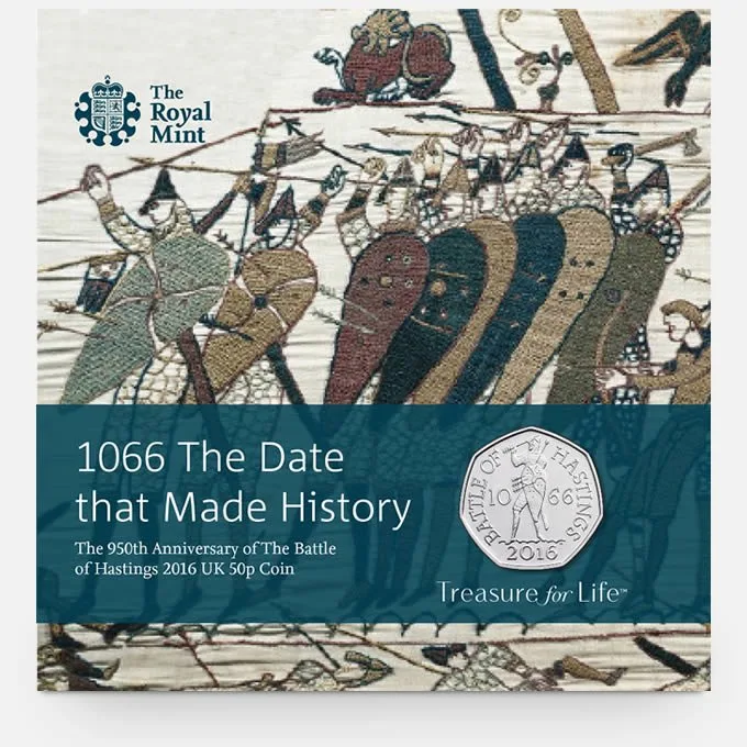 Battle of Hastings 50p 2 Battle of Hastings 50p Brilliant Uncirculated