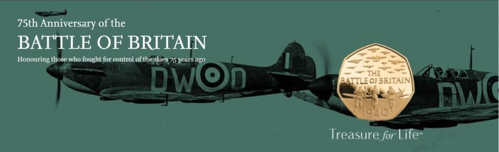 Battle of Britain 50p 7 battle of britain coins