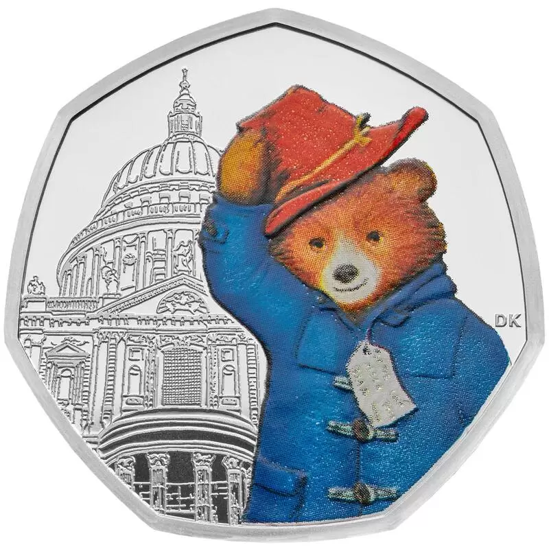 Paddington Bear 50p Silver Proof Coin