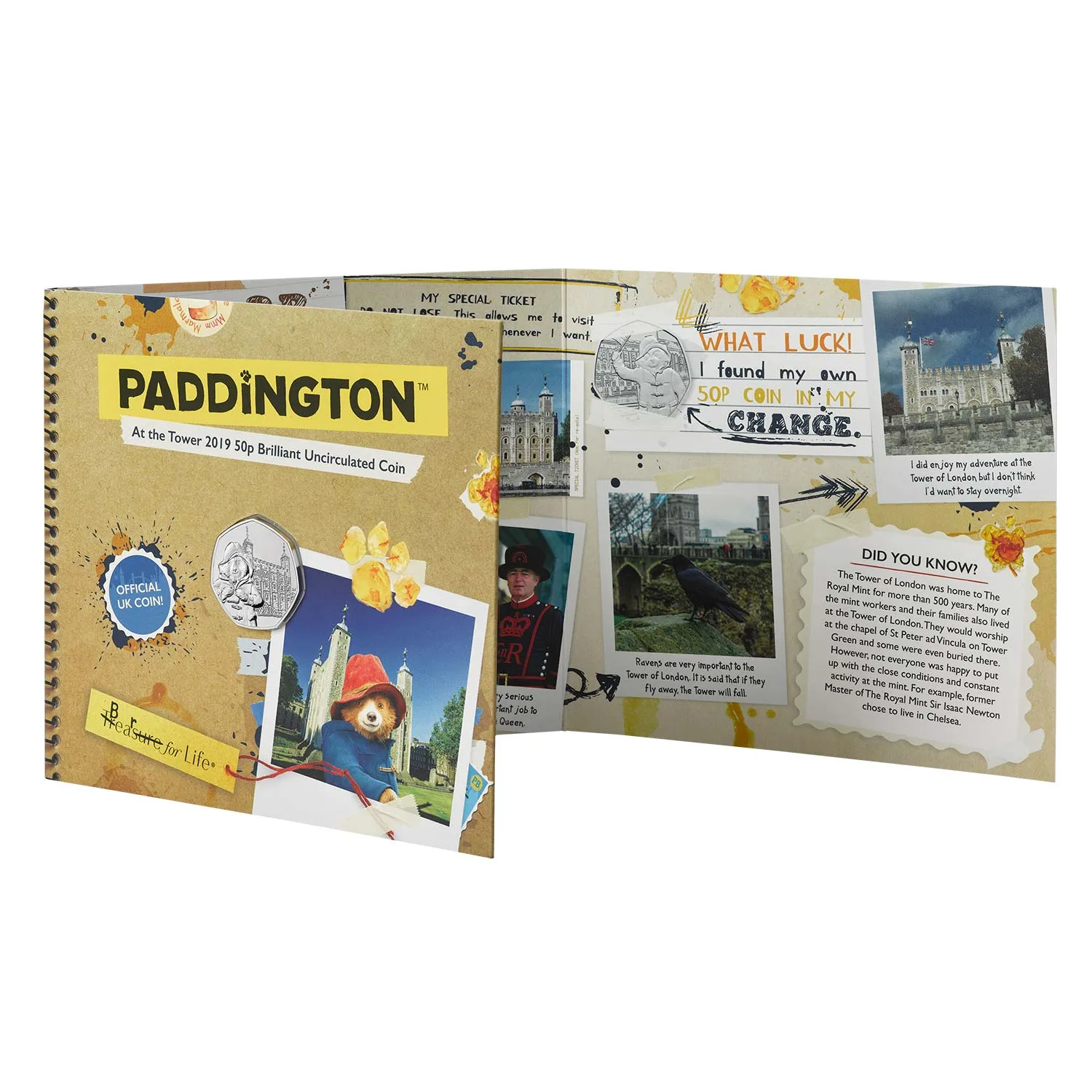 Paddington at the Tower 50p Royal Mint Coin Pack Paddington at the Tower 50p Royal Mint Coin Pack