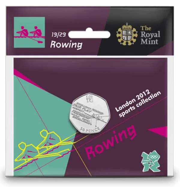 Rowing 50p coin pack