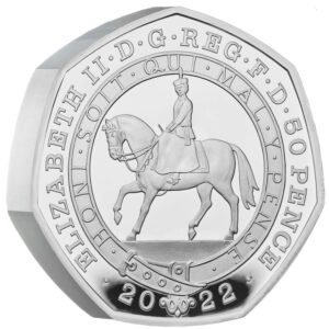 the platinum jubilee of her majesty the queen 2022 uk 50p silver proof coin piedfort obverse edge 1500x1500 d707c29