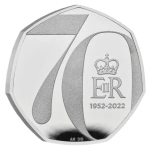 The Platinum Jubilee 50p Silver Proof Coin