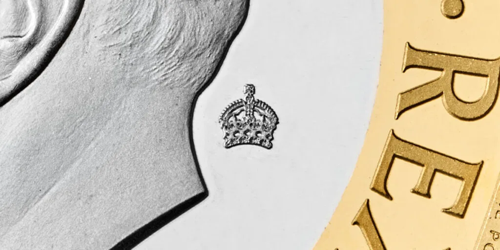 Salmon Fifty Pence Privy Mark Salmon Fifty Pence Privy Mark