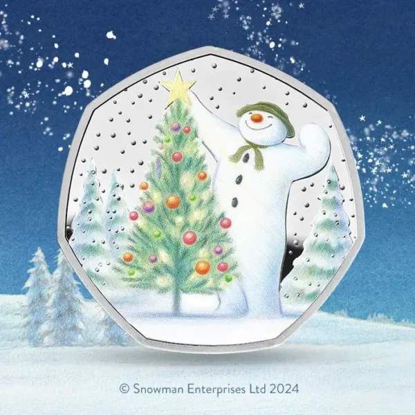 2024 Snowman Fifty Pence