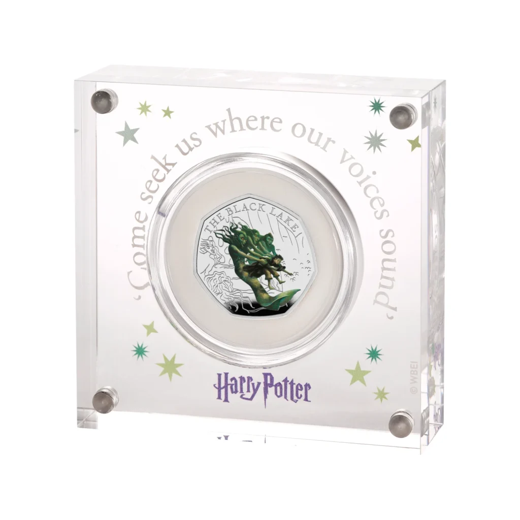 Black Lake 50p Silver Proof Colour Coin Black Lake 50p Silver Proof Colour Coin